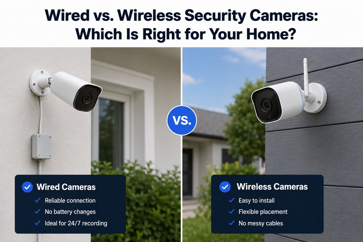 Wired vs. wireless security cameras